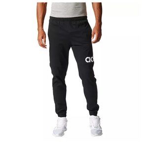 Men's adidas Essential Logo Jersey Pants, Black
